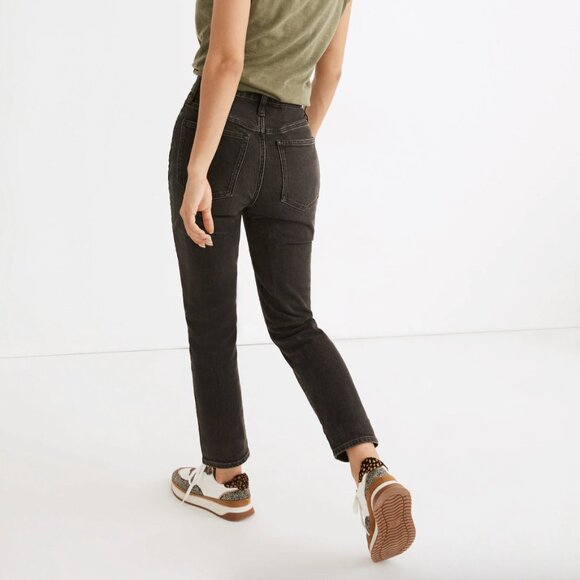 Madewell Black-Gray Curvy Perfect Vintage Jeans - Size 24 - Picture 3 of 8